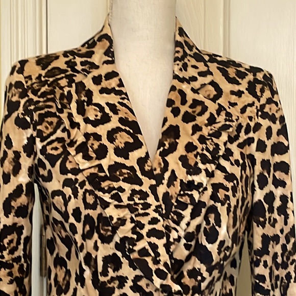 Musette Vintage Leopard Print Jacket Trimmed in Ruffles - Picture 2 of 11